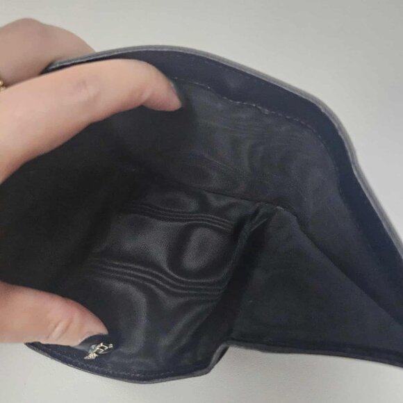 Prada Gray Nylon and Leather Trifold Wallet - Picture 7 of 12